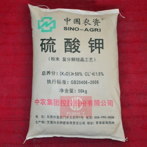 硫酸鉀，K2SO4